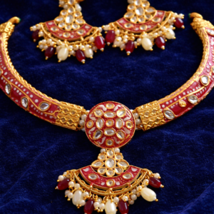 royal heritage choker kundan necklace set